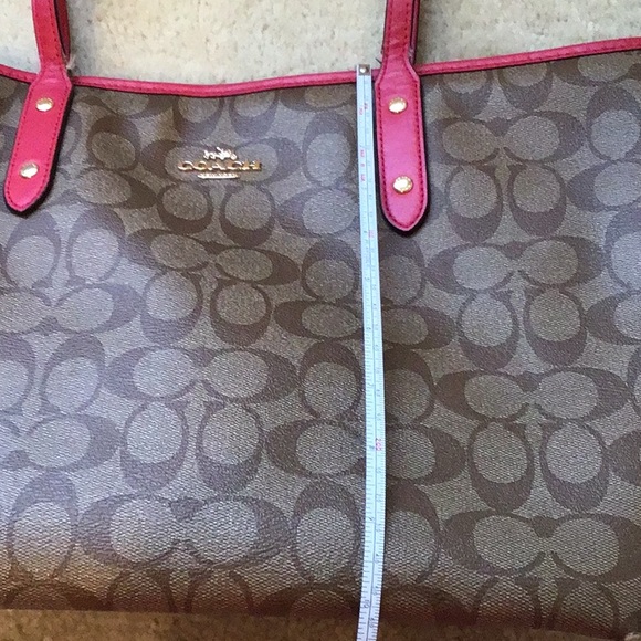 Coach City Tote, Tan/Brown/Pink - Picture 13 of 15